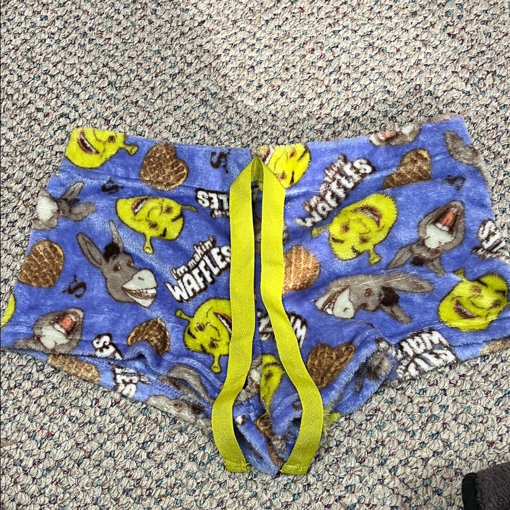 Fluffy Shrek Pajama Shorts
